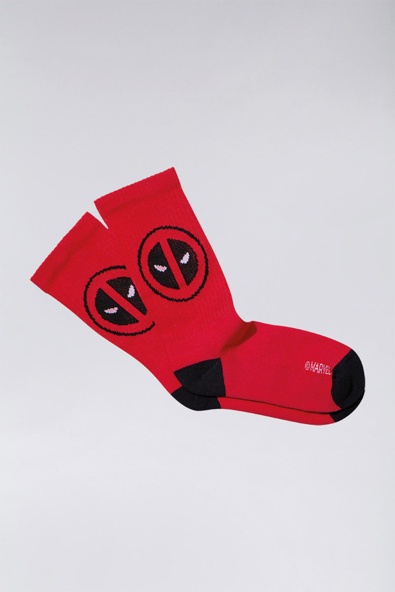 Meia Lupo Homem Aranha (Tamanho 34 ao 43) 16908 001 9990 - Preto/Vermelho -  Calçados Online Sandálias, Sapatos e Botas Femininas