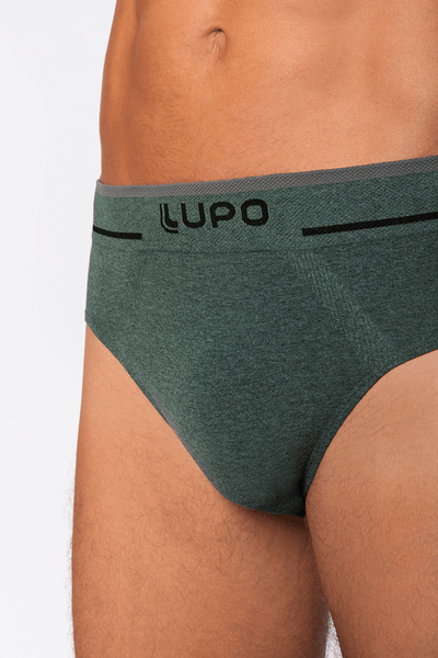 Cueca Adulto Slip Sem Costura Cós Uni Faixa Lupo - Lupo